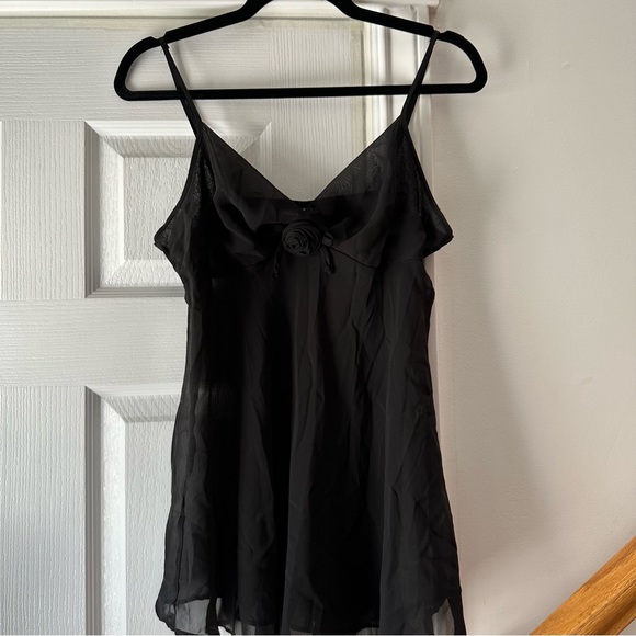 ❣️SENTIMENTS black sheer cami - Picture 1 of 5